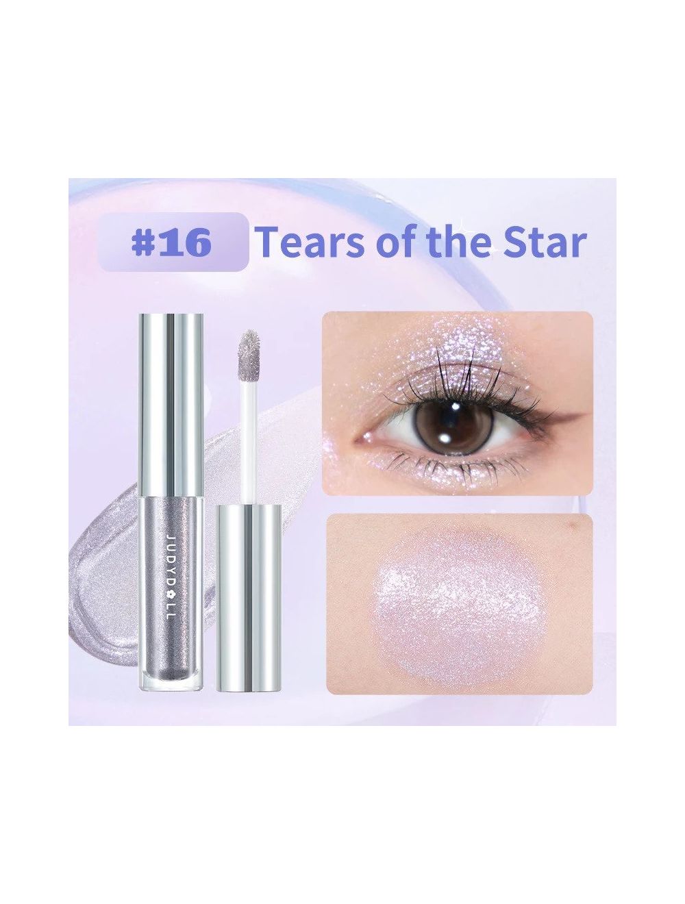 Royalbelle Liquid Glitter Eyeshadow Metallic Loose Glitter Pearlescent Glue  For Crystals Eye Glitter Makeup Cosmetics 