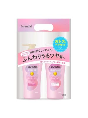 KAO Essential Shampoo & Conditioner Set Soft & Shine (450ml+450ml)