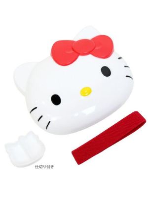 Skater Die-cut lunch box (with core and belt) [Hello Kitty]