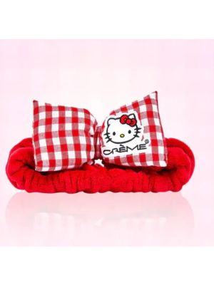 TheCremeShop Hello Kitty Plush Spa Headband Red Gingham	