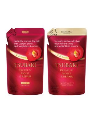 Tsubaki Premium Moist Shampoo & Conditioner Refill Set 300ml+300ml