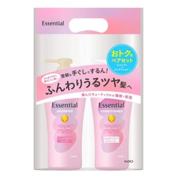 KAO Essential Shampoo & Conditioner Set Soft & Shine (450ml+450ml)
